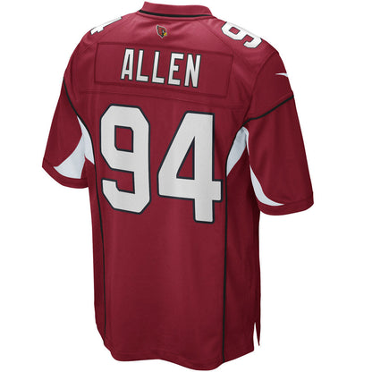 Men's Arizona Cardinals Zach Allen Game Player Jersey Cardinal Red