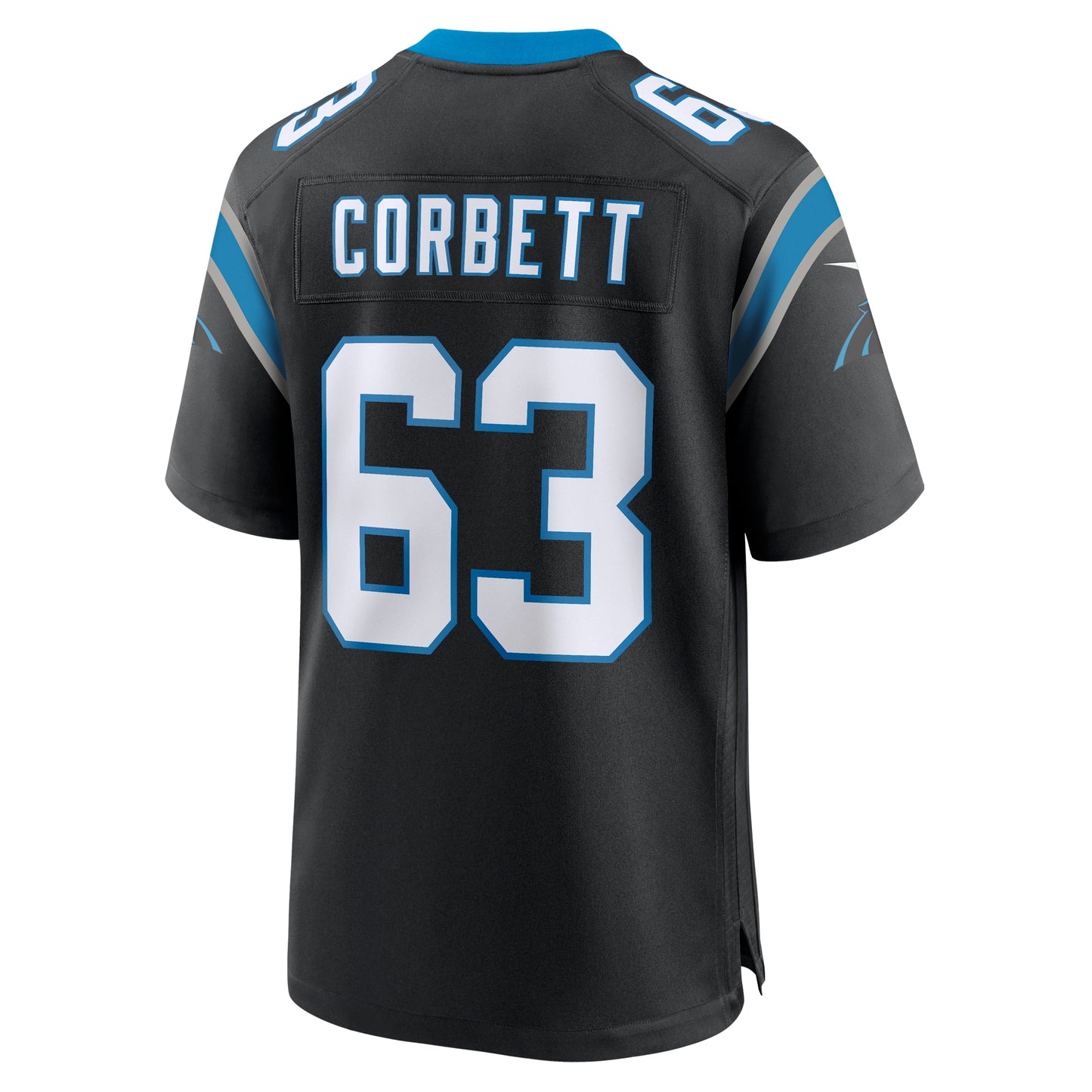 Austin Corbett Carolina Panthers Team Game Jersey - Black
