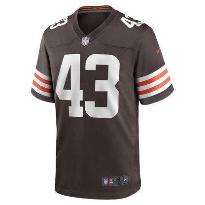 Mohamoud Diabate Cleveland Browns Team Game Jersey - ?Brown