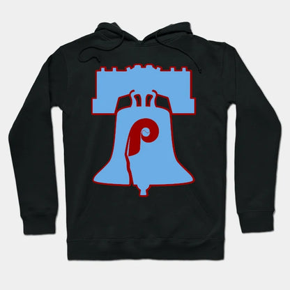 Powder Blue Retro Baseball Phillies Liberty Bell Hoodie