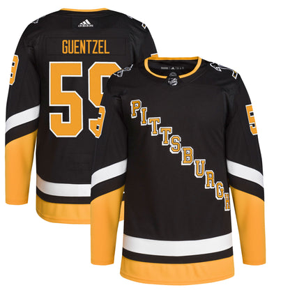 Jake Guentzel Pittsburgh Penguins 2021/22 Alternate Primegreen Authentic Pro Player Jersey - Black