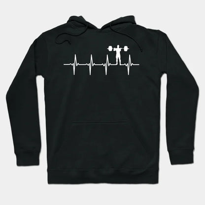 Weight Lifting Heartbeat Gift For Weightlifters Hoodie