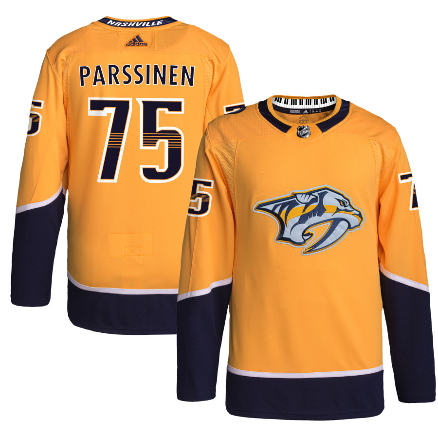 Juuso Parssinen Nashville Predators Home Primegreen Authentic Pro Jersey - Gold