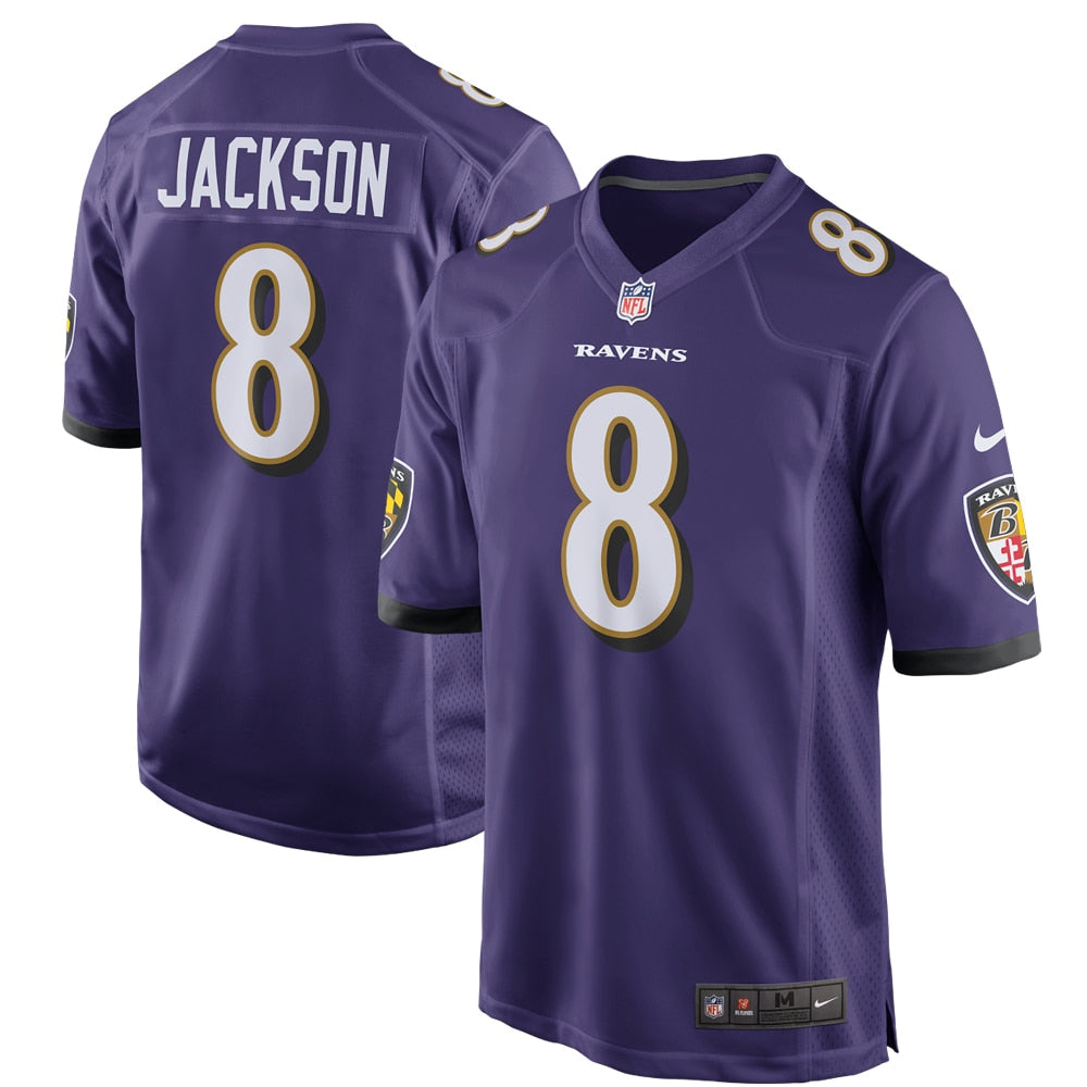 Lamar Jackson Baltimore Ravens Game Player Jersey - Purple
