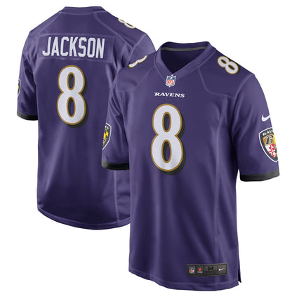 Lamar Jackson Baltimore Ravens Game Player Jersey - Purple