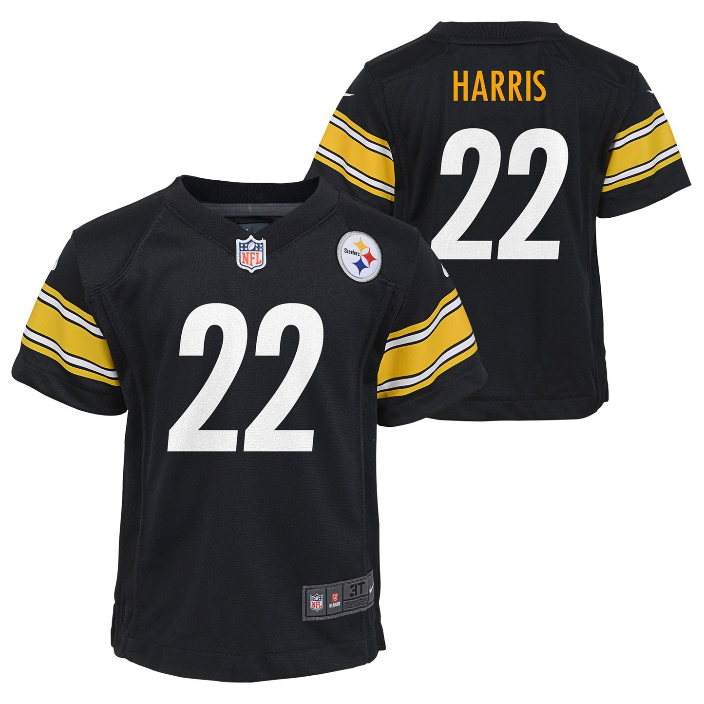 Najee Harris Pittsburgh Steelers Toddler Game Jersey - Black