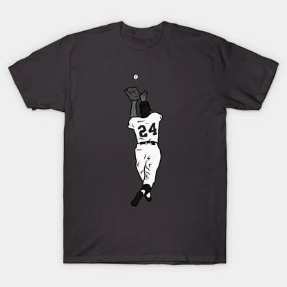 Willie Mays The Catch (Black And White) T-Shirt
