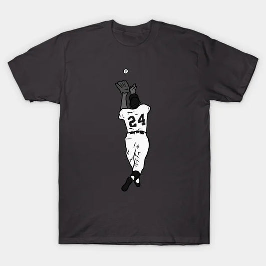 Willie Mays The Catch (Black And White) T-Shirt