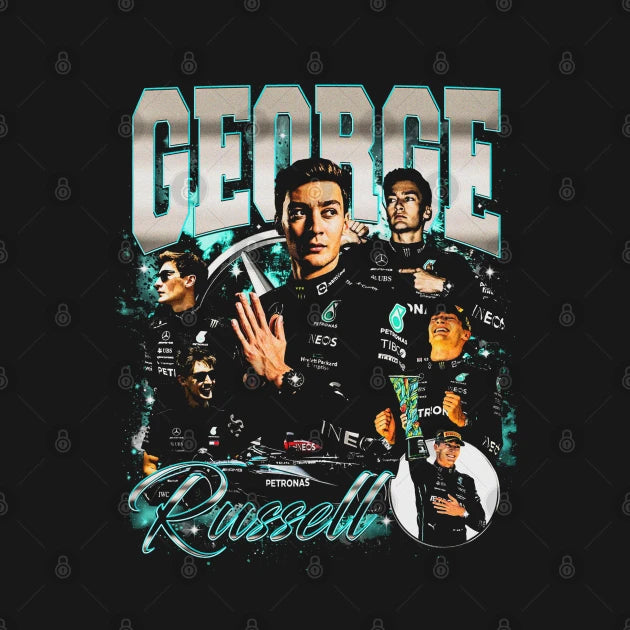 George Russell Retro Bootleg T-Shirt
