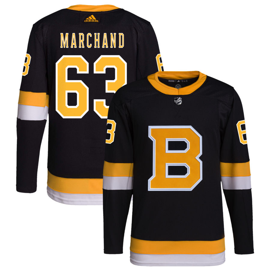Brad Marchand Boston Bruins Alternate Primegreen Authentic Pro Jersey - Black