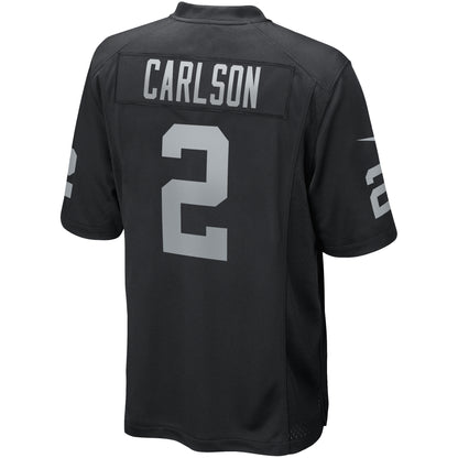 Daniel Carlson Las Vegas Raiders Game Player Jersey - Black