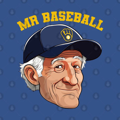 Mr Baseball Bob Uecker Baseball Fan Tribute T-Shirt