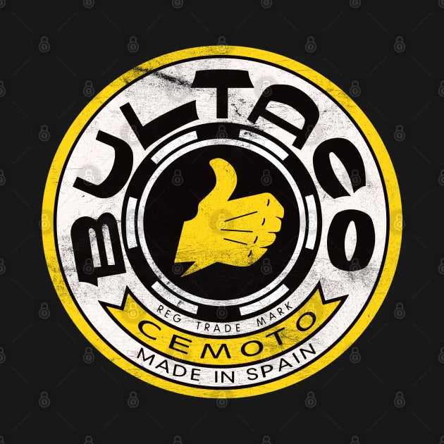 Bultaco Motorcycles / Faded Vintage Style Hoodie