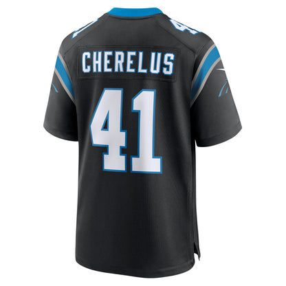 Claudin Cherelus Carolina Panthers Team Game Jersey - ?Black