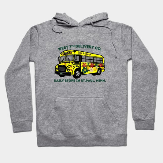 Minnesota Wild West 7Th Delivery Co. Gus Bus. And Flower 1 Hoodie