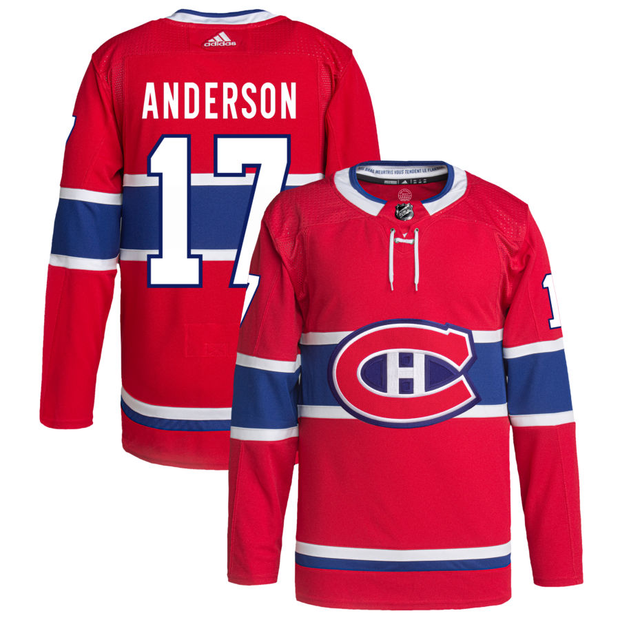 Josh Anderson Montreal Canadiens Home Primegreen Authentic Pro Jersey - Red