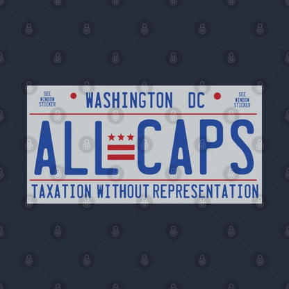 Caps - All Caps Dc License Plate Hoodie