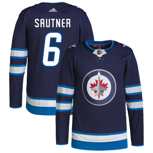 Ashton Sautner Winnipeg Jets Home Authentic Pro Jersey - Navy