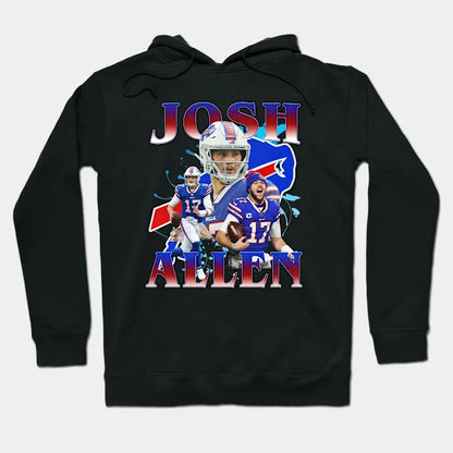 Josh Allen Retro Collage Hoodie