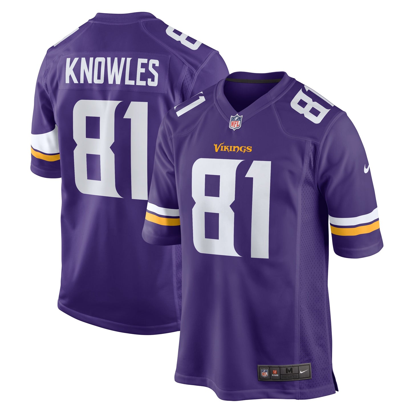 Malik Knowles Minnesota Vikings Team Game Jersey - ?Purple