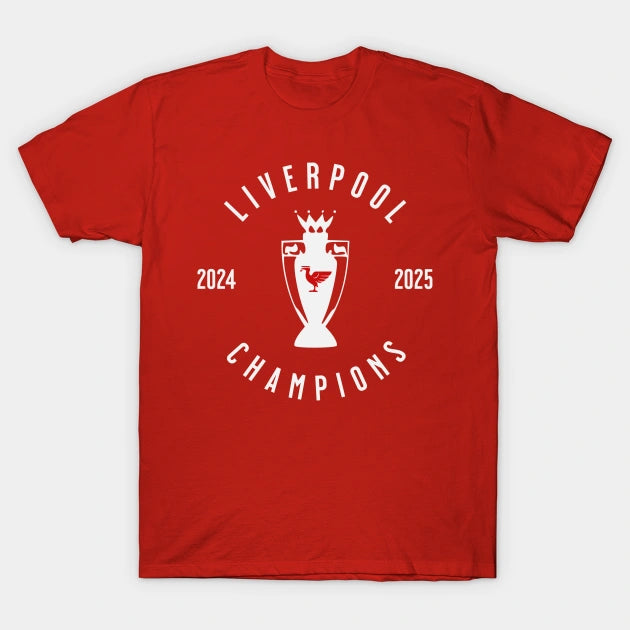 Liverpool Champions 25 White 3 T-Shirt