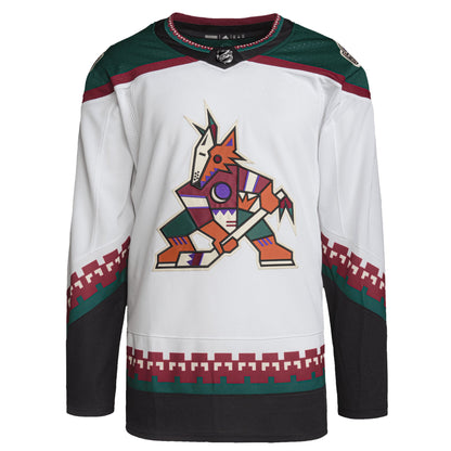 Arizona Coyotes Away Primegreen Authentic Pro Blank Jersey - White