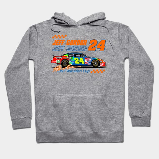 Jeff Gordon 24 Nascar Vintage Hoodie