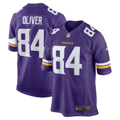 Josh Oliver Minnesota Vikings Game Player Jersey - Purple