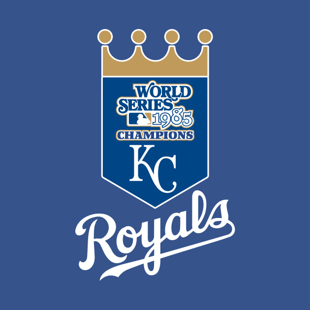 Kansas City Royals 1985 World Series Champs - White Font Hoodie