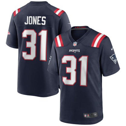 Jonathan Jones New England Patriots Game Jersey - Navy