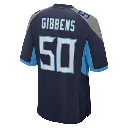 Jack Gibbens Tennessee Titans Home Game Player Jersey - Navy