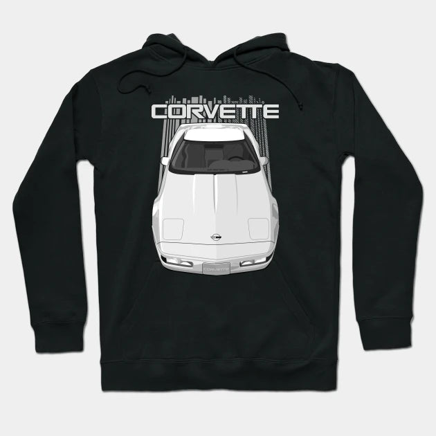 Corvette C4-White Hoodie