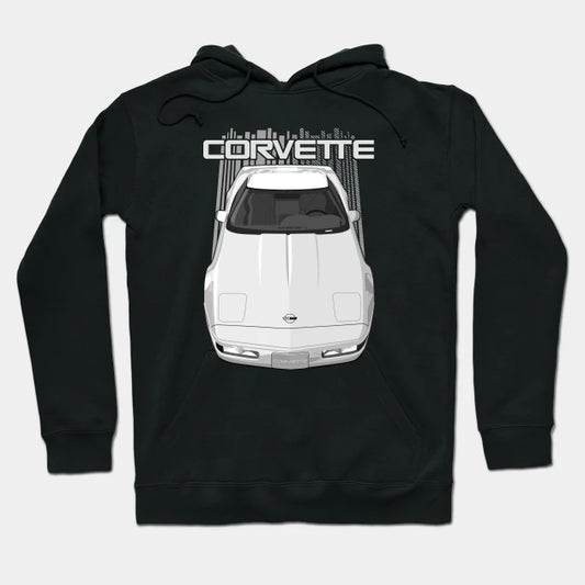Corvette C4-White Hoodie
