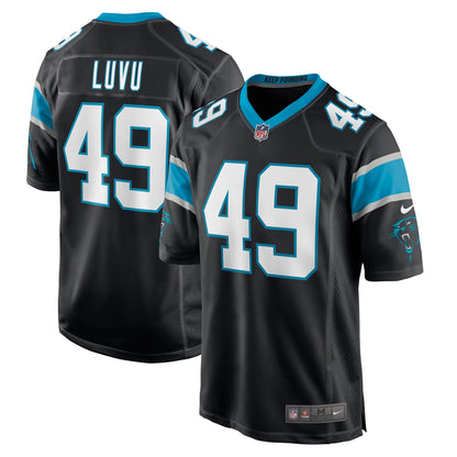 Frankie Luvu Carolina Panthers Game Jersey - Black
