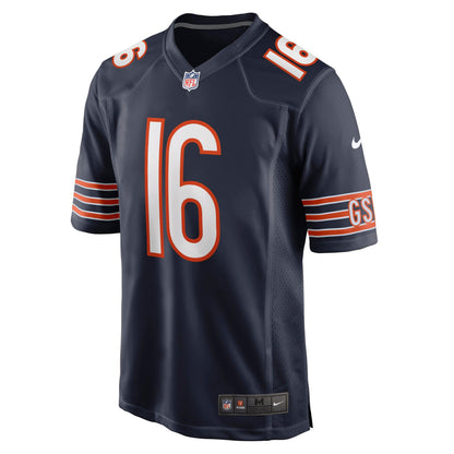 Pat O'Donnell Chicago Bears Game Jersey - Navy