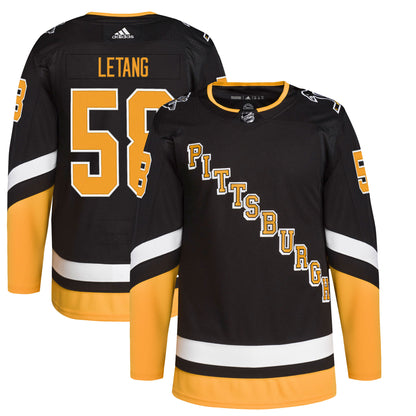 Kris Letang Pittsburgh Penguins 2021/22 Alternate Primegreen Authentic Pro Player Jersey - Black