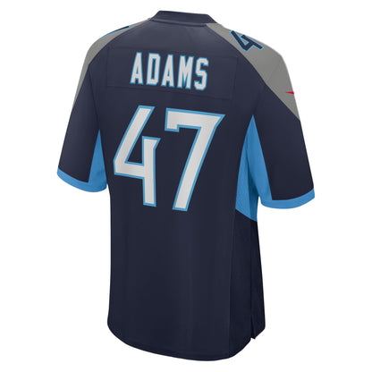 Andrew Adams Tennessee Titans Home Game Player Jersey - Navy