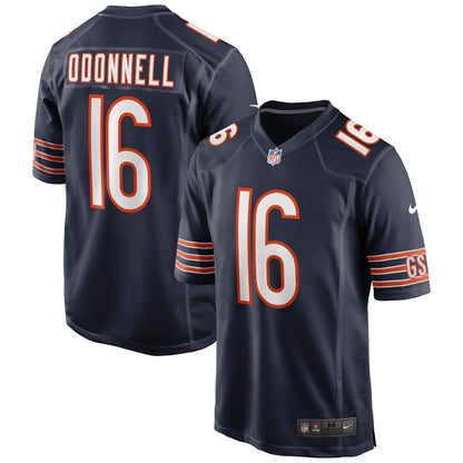 Pat O'Donnell Chicago Bears Game Jersey - Navy