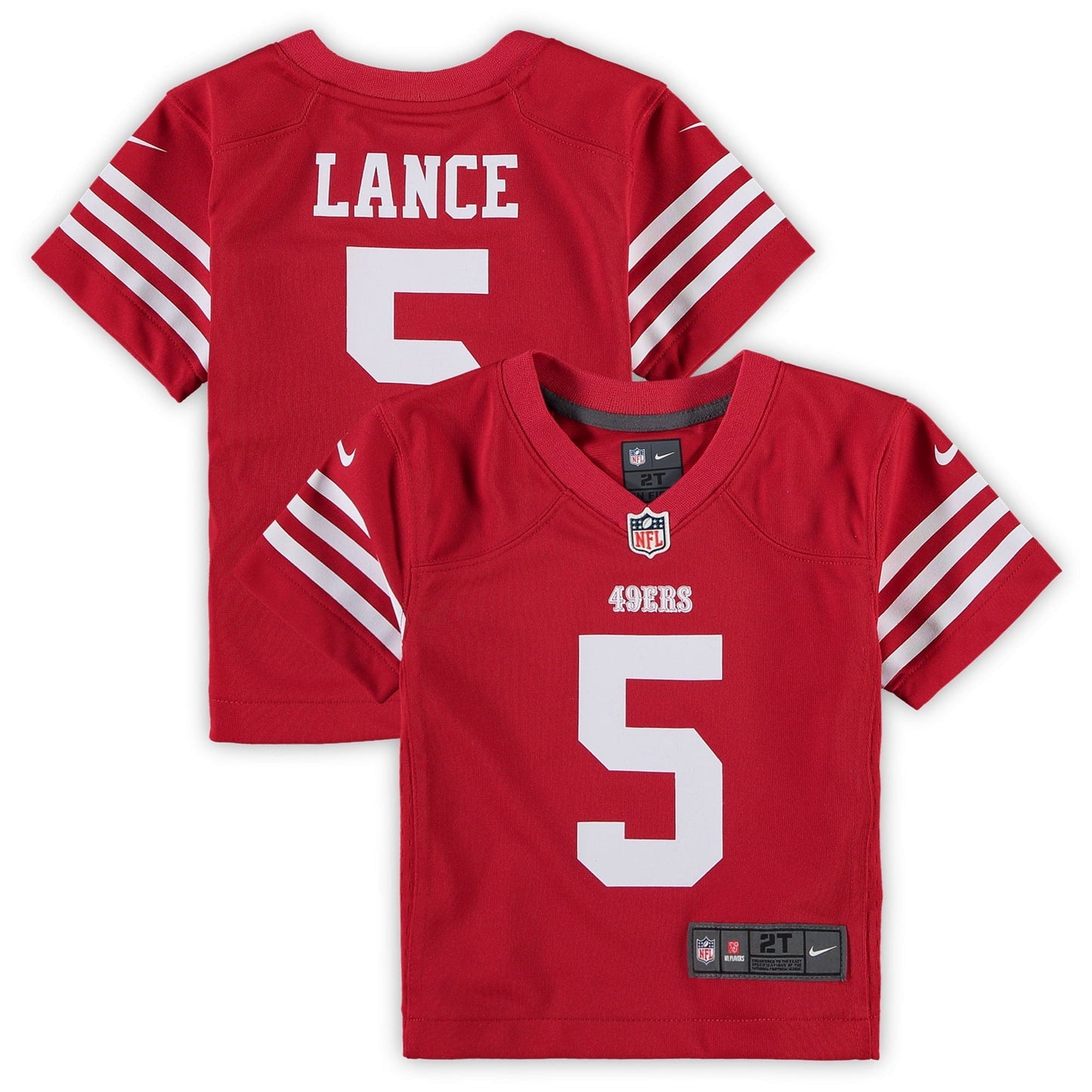 Toddler Trey Lance Scarlet San Francisco 49ers Game Jersey