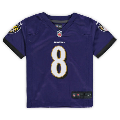 Lamar Jackson Baltimore Ravens Toddler Game Jersey - Purple