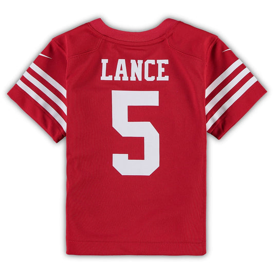 Preschool Trey Lance Scarlet San Francisco 49ers Game Jersey