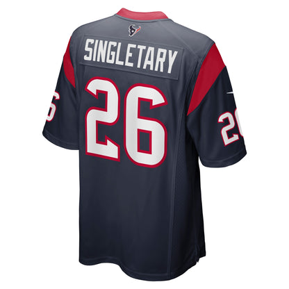 Devin Singletary Houston Texans Team Game Jersey - Navy