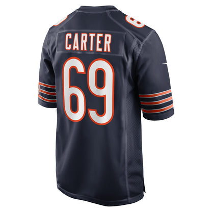 Ja'Tyre Carter Chicago Bears Game Player Jersey - Navy