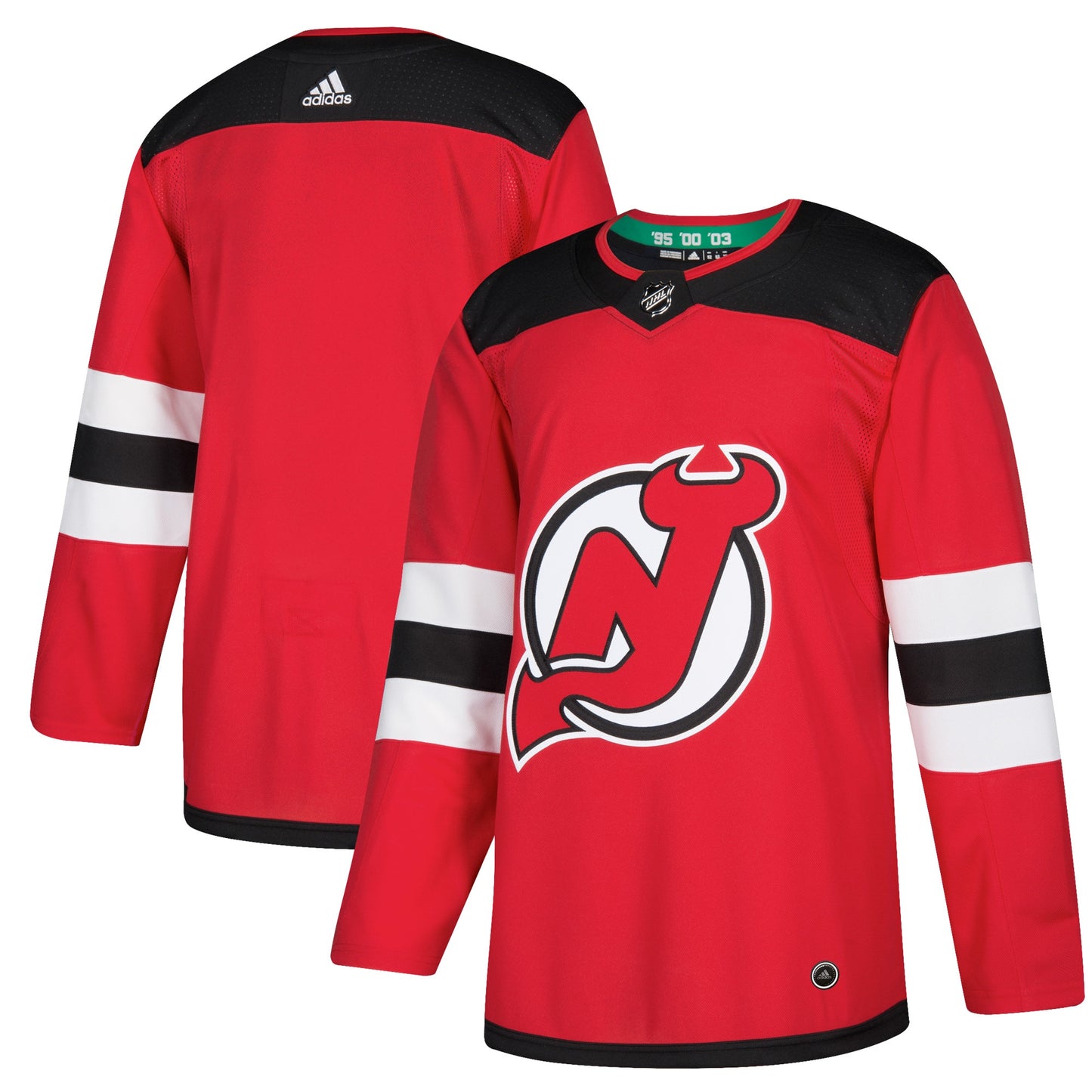 New Jersey Devils Home Authentic Blank Jersey - Red