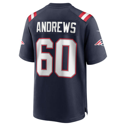 David Andrews New England Patriots Game Jersey - Navy