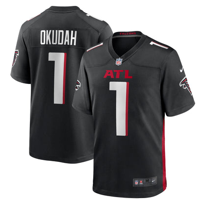 Jeff Okudah Atlanta Falcons Game Player Jersey - Black