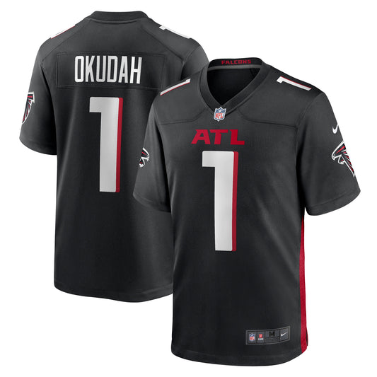 Jeff Okudah Atlanta Falcons Game Player Jersey - Black