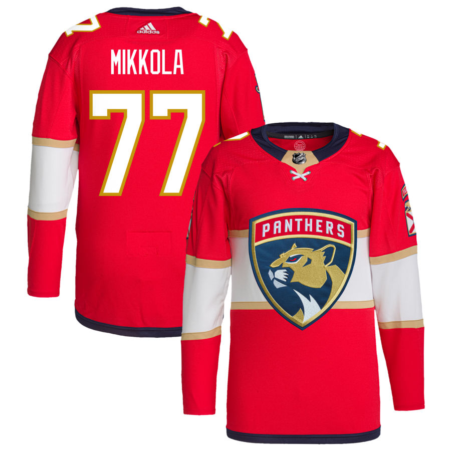 Niko Mikkola Florida Panthers Home Primegreen Authentic Pro Jersey - Red