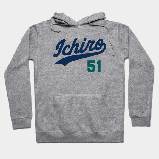 Ichiro 51, Seattle Baseball Design Hoodie
