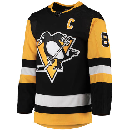 Sidney Crosby Pittsburgh Penguins Home Captain Patch Primegreen Authentic Pro Player Jersey - Black